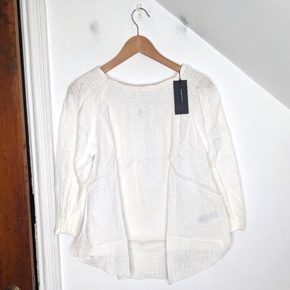 ONE TEASPOON Stone Tahitian Pearl Cotton Gauze Muslin Flowy Top NEW Size S - Picture 1 of 12